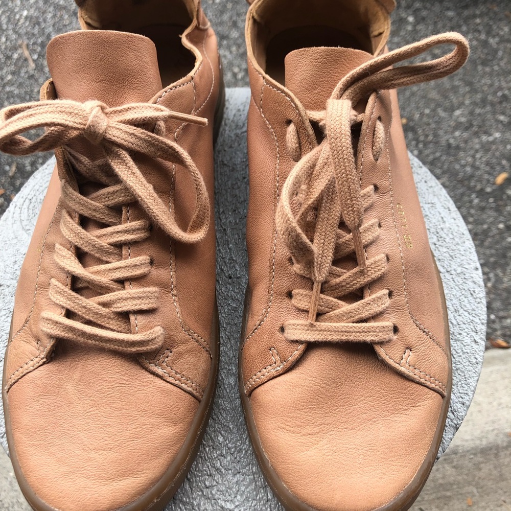 Sam Edelman pink leather sneakers